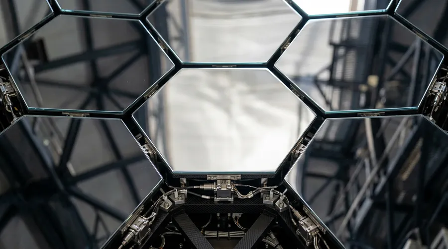 Close-up of Nancy Grace Roman Telescope's primary mirror