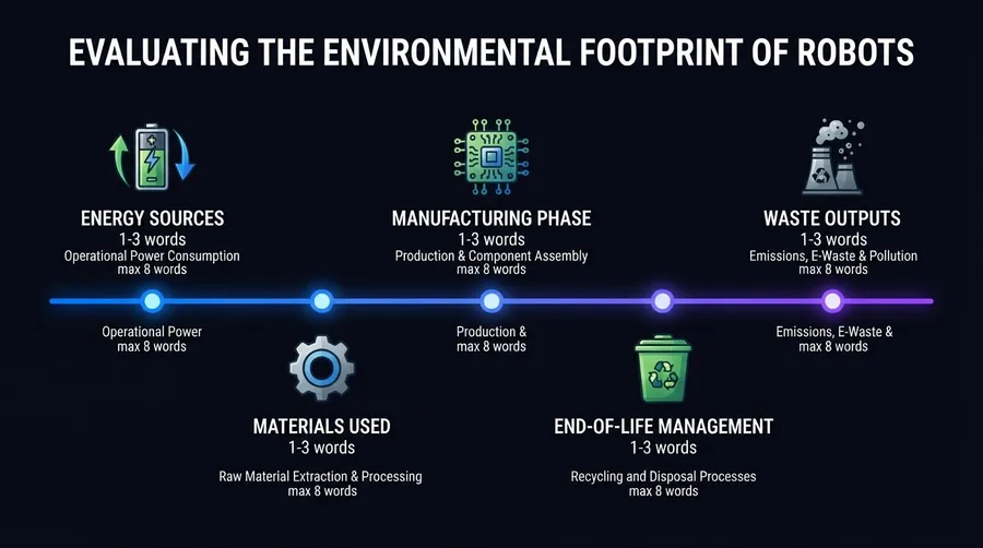 diagram of robot's environmental components and waste outputs