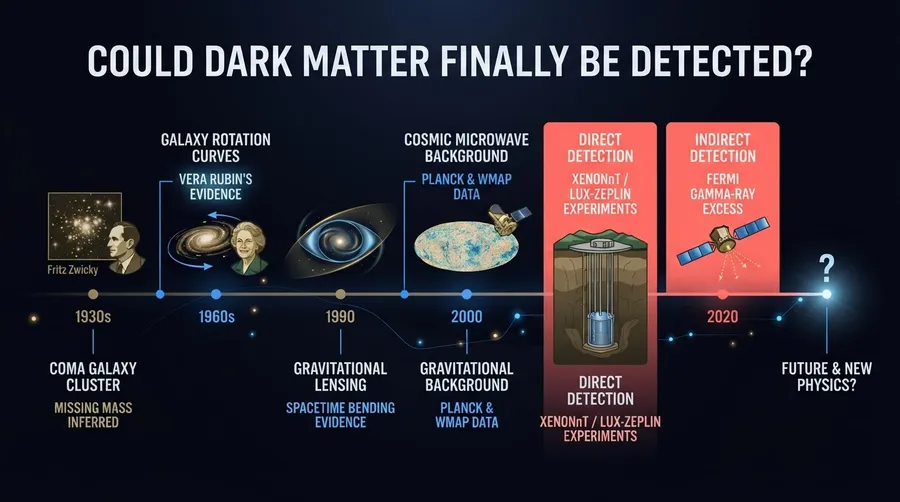 timeline of dark matter research milestones