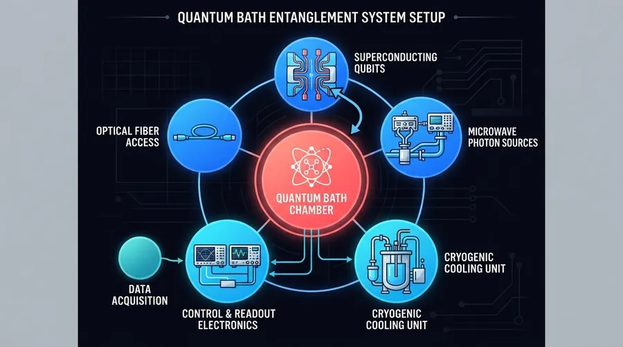 Diagram of quantum bath components and structure