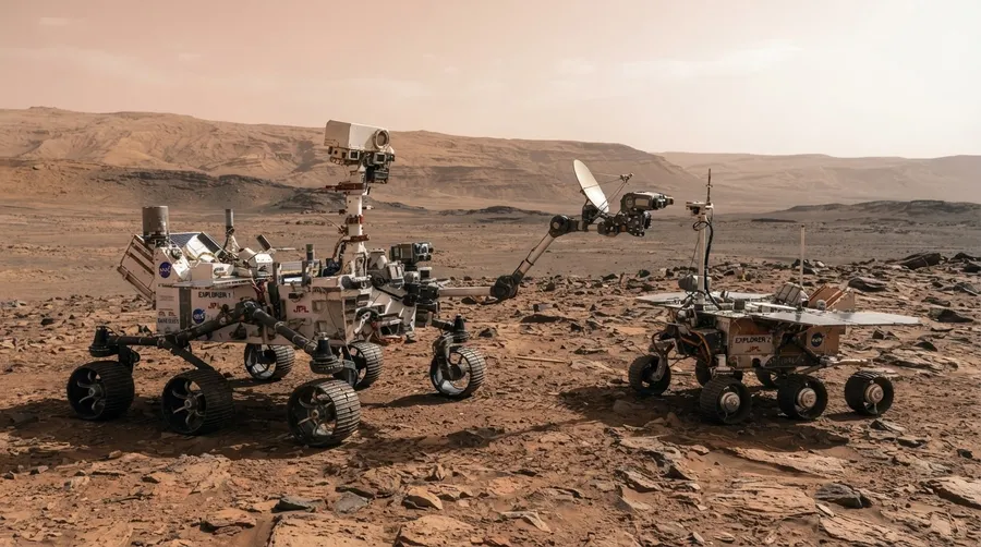 Rovers communicating with antenna or sensor on Moon