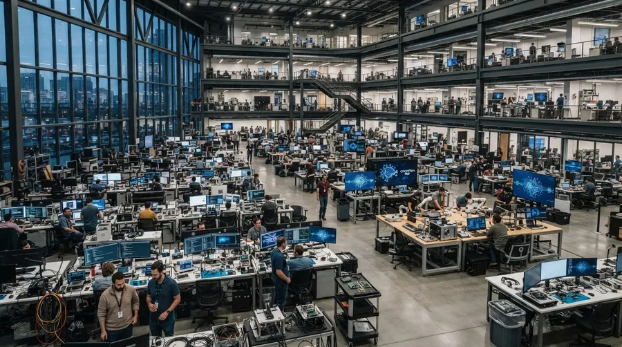 Cognition R&D facility with technology, researchers, and AI models
