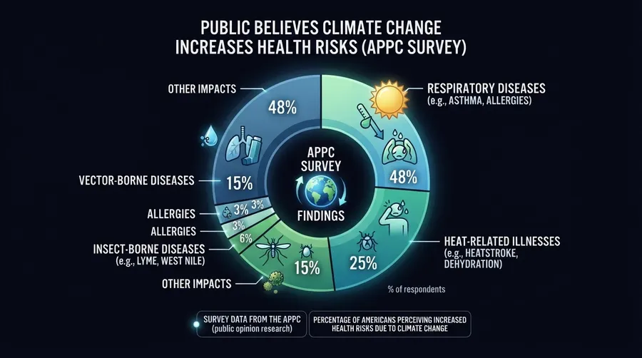 Donut chart APPC survey climate change increasing health risks