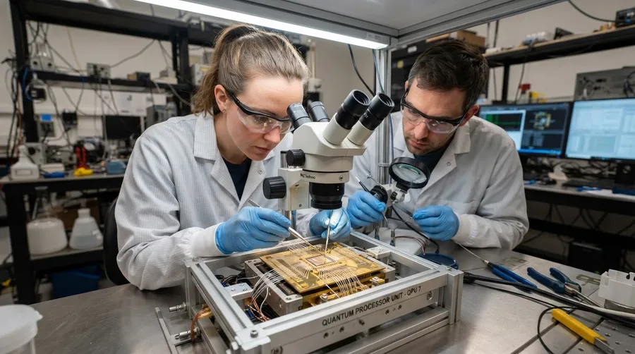 Researchers performing braiding and fusion on Quantinuum H2 processor