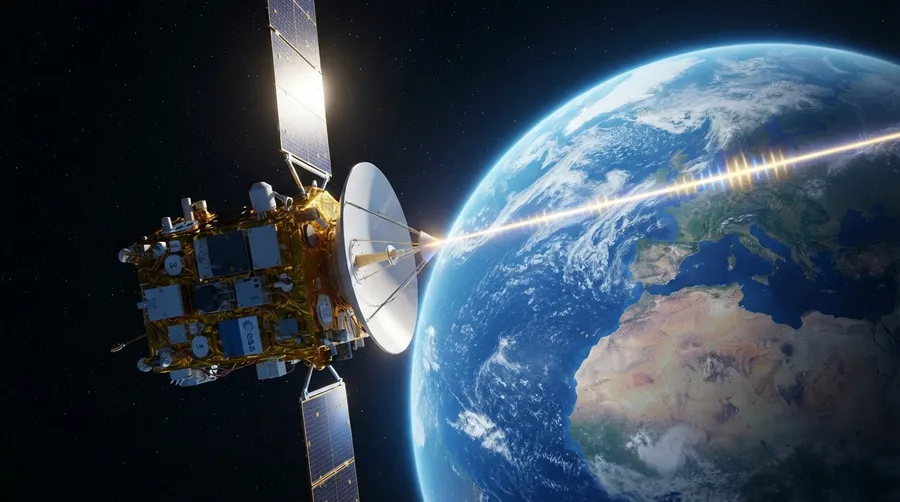 Data transmission from SMILE spacecraft to Earth with antenna array in operation