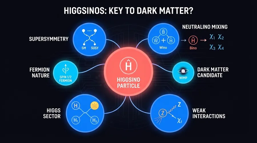 higgsino particle diagram with theoretical components