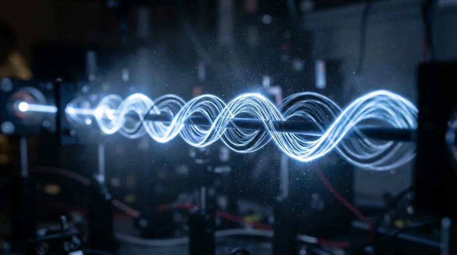 intricate left- and right-handed light patterns
