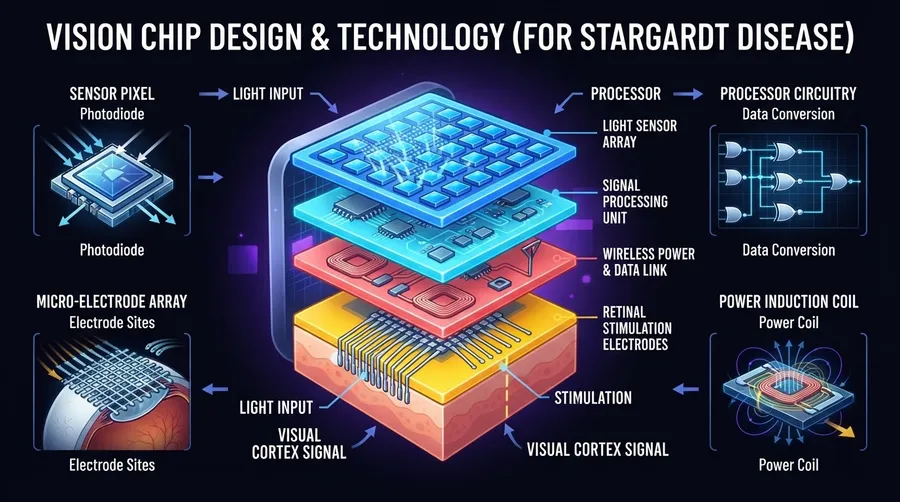detailed diagram of vision chip components and technology