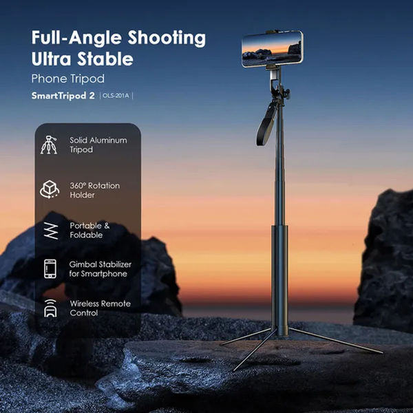 oraimo SmartTripod 2 360° Tripod Gimbal Stabilizer electronics - Opixa in Kenya