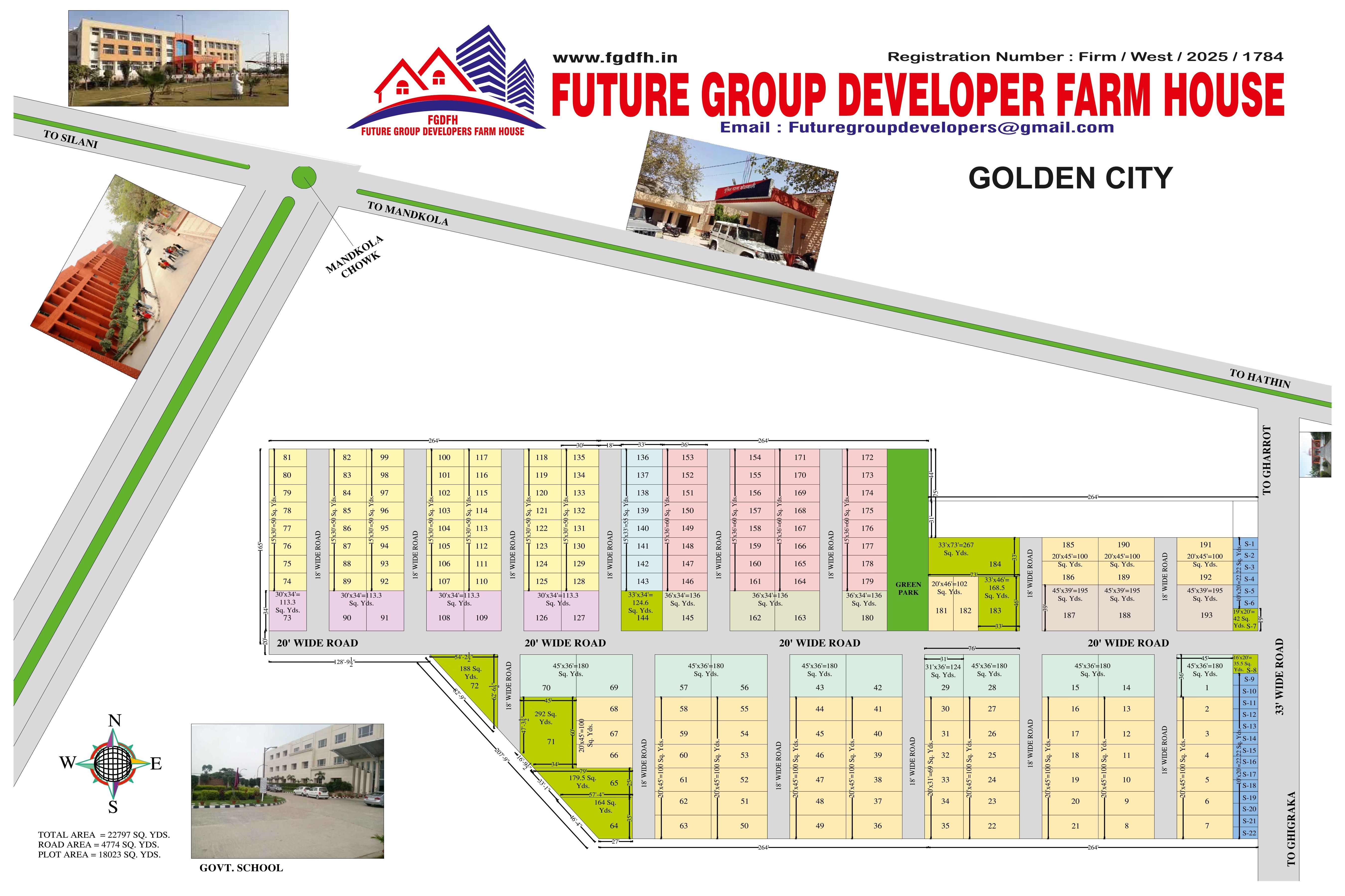 Mandkola Golden City Site Layout Plan