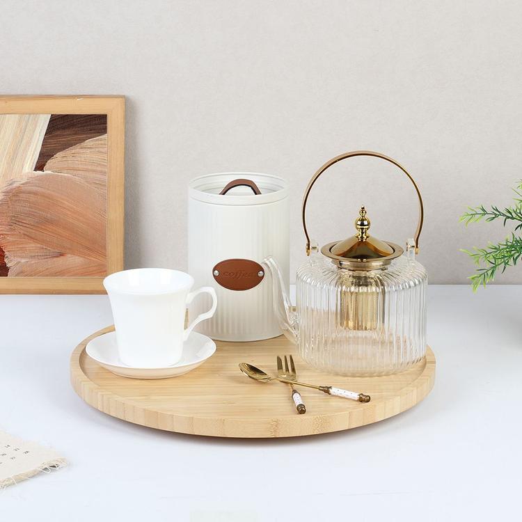 Plateau tournant en bambou Loretta Bamboo 3CM