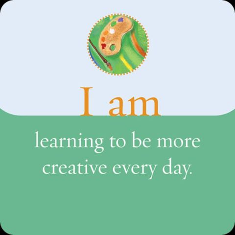 Ik leer om iedere dag creatiever te zijn.