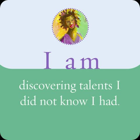 Ik ontdek talenten in me waarvan ik niet wist dat ik ze had.