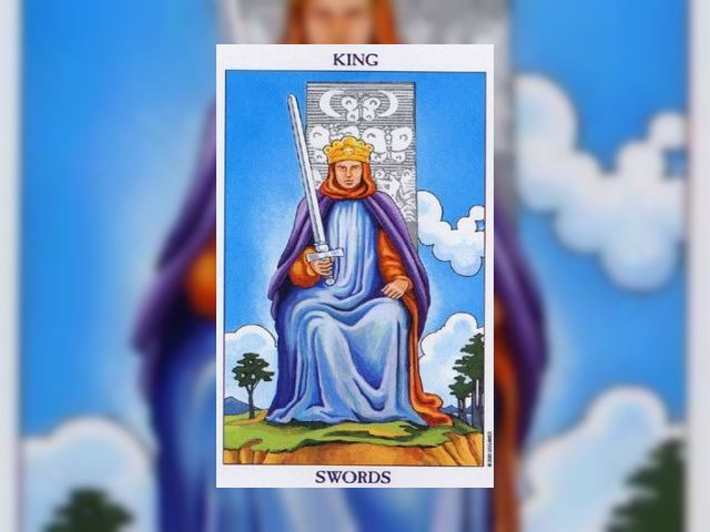 Tarotkaart 'Zwaarden Koning'