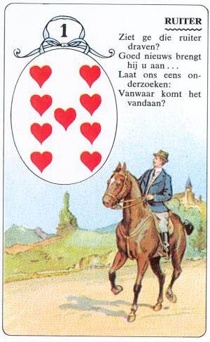 Lenormandkaart De Ruiter - betekenis en combinaties