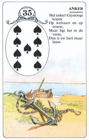 Lenormandkaart Het Anker - betekenis en combinaties