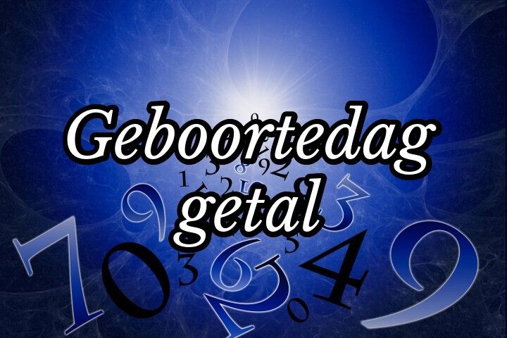 Geboortedag getal