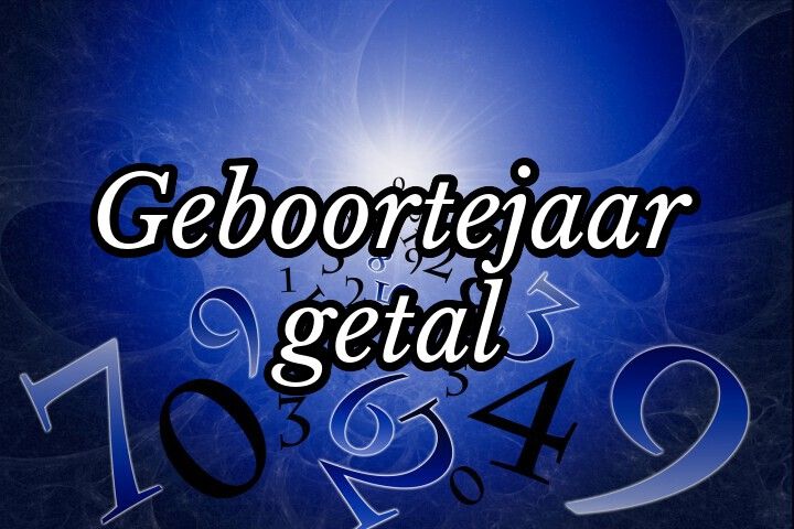 Geboortejaar getal