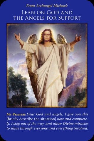Vertrouw jezelf toe aan de hulp van god en de engelen