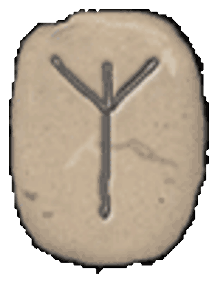 Runesteen Algiz (ᛉ)