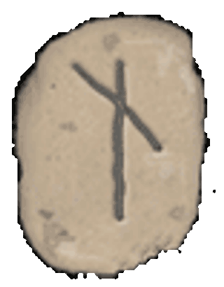 Runesteen Nauthiz (ᚾ)