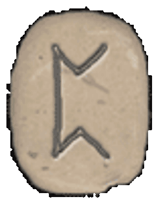 Runesteen Perthro (ᛈ)