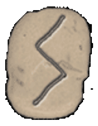 Runesteen Sowilo (ᛊ)