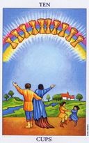 Tarotkaart Kelken X