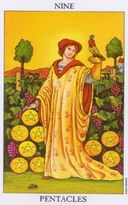 Tarotkaart Pentakels IX