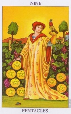 Tarotkaart Pentakels IX