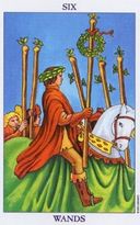 Tarotkaart Staven VI