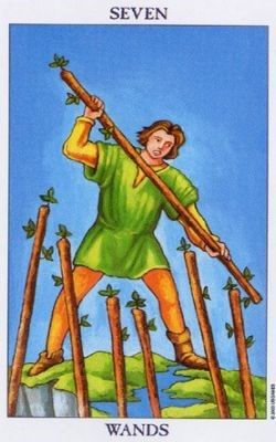 Tarotkaart Staven VII