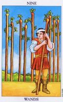 Tarotkaart Staven IX