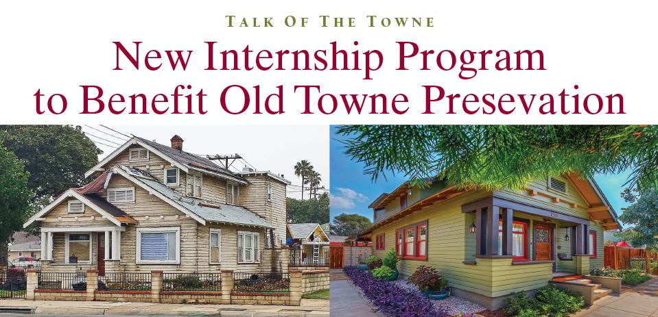 New Internship Program to Benefit Old Towne Preservation 