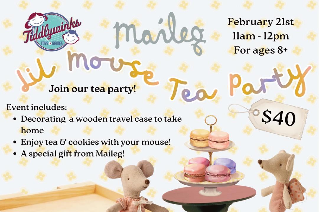 Maileg Lil Mouse Tea Party
