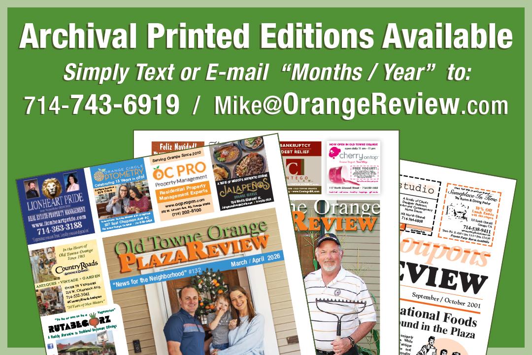 Orange Plaza Review Archival Printed Editions