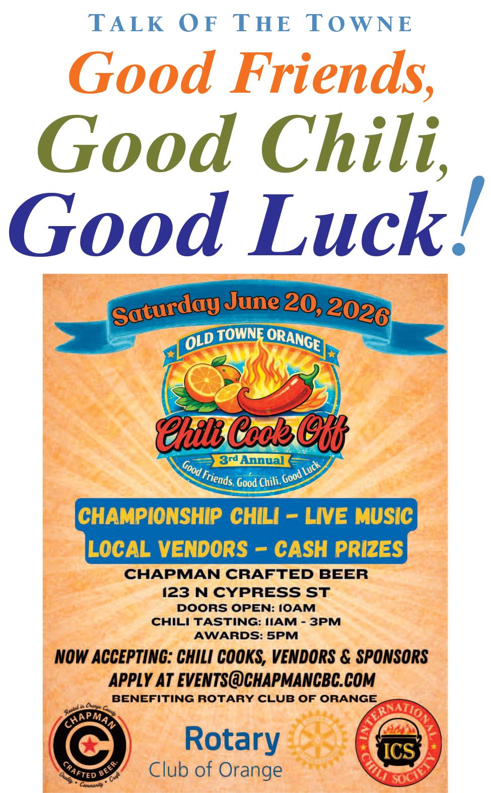 Old Towne Orange Chili Cook Off