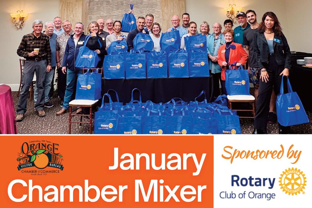 January Mixer with the Orange Rotary Club