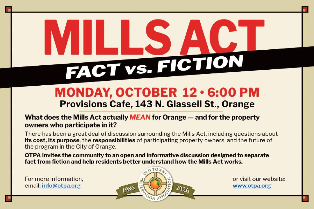 Mills Act Fact vs Fiction