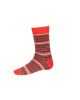 House Of Cheviot Fairisle Short Socks - Tartan Red