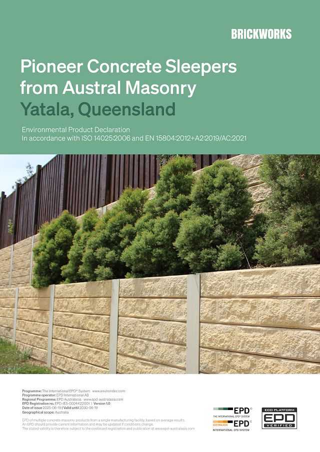 Thumbnail_EPD_Austral Masonry_Yatala Pioneer sleepers_ Jun 2025-1