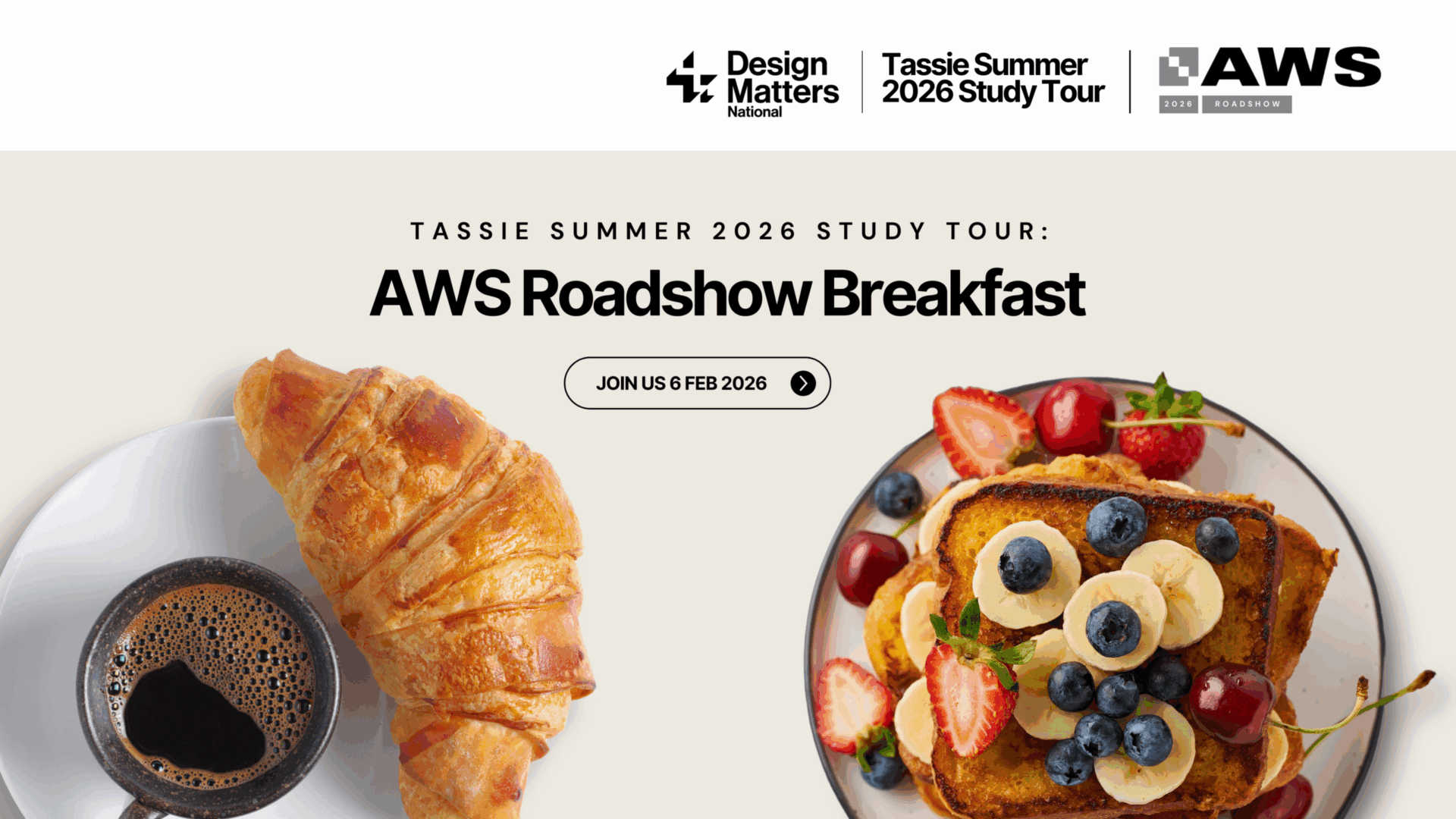 AWS Roadshow Breakfast Landscape