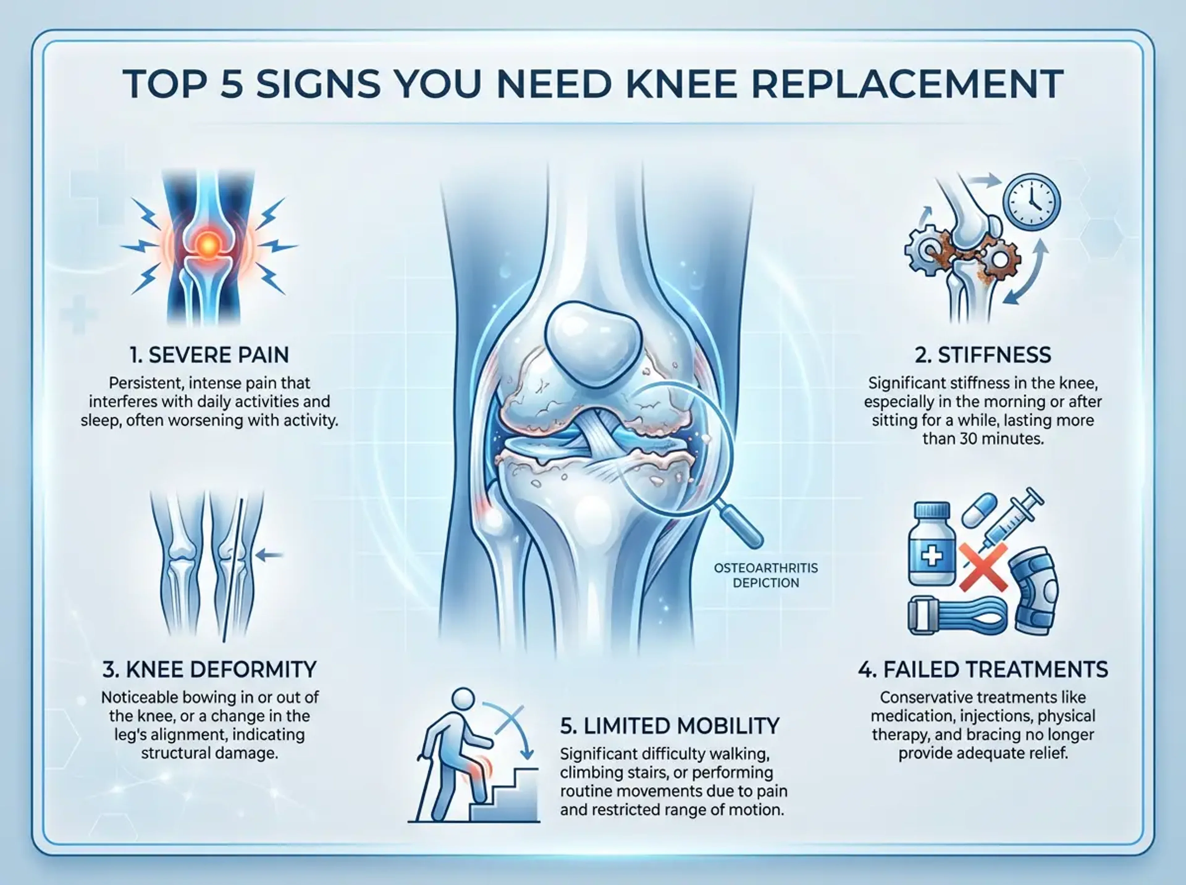Top 5 Signs It's Time to Consider Knee Replacement Surgery