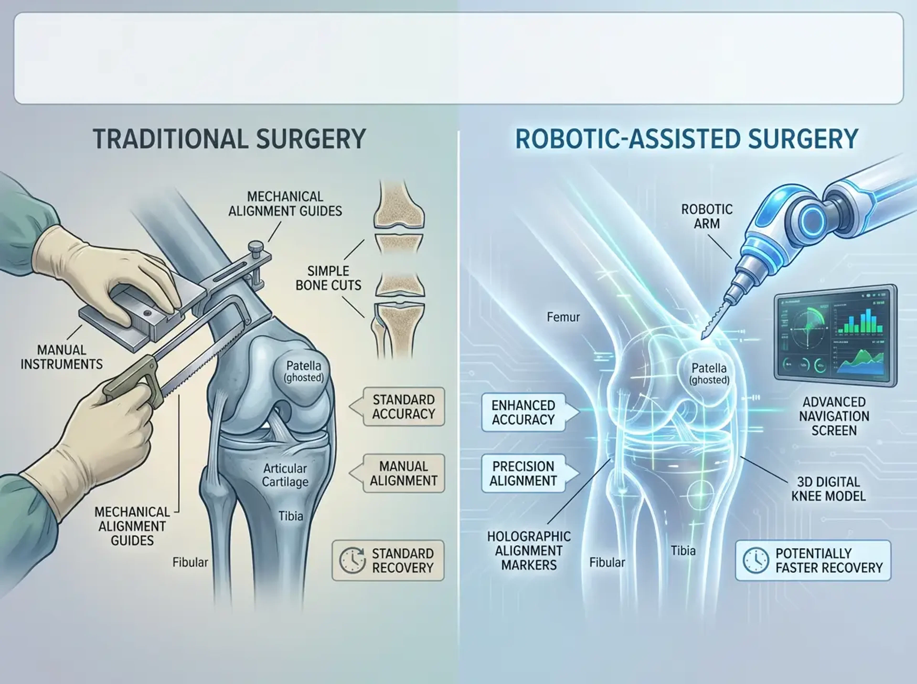 Robotic Knee Replacement vs. Traditional Knee Replacement – What's the Difference?