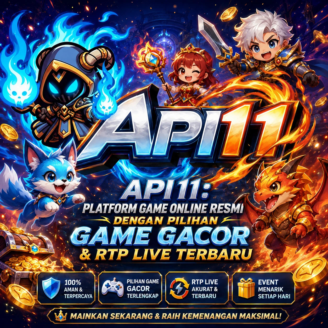 API11: Platform Game Online Resmi dengan Pilihan Game Gacor & RTP Live Terbaru