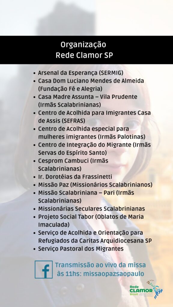 24/09: Dia Mundial do Migrante e do Refugiado terá atividades em SP - Jornal O São Paulo