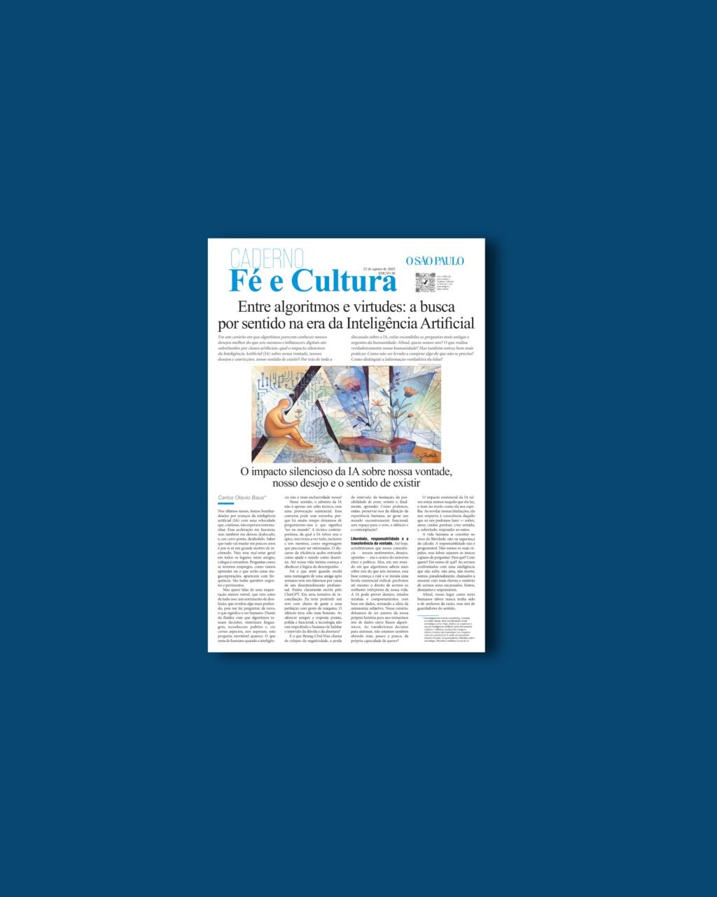 IA: uma aliada para quem vivencia boas virtudes humanas - Jornal O São Paulo