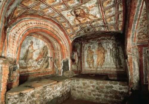 origem da igreja catacumba de comodila roma reproducao internet
