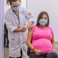 vacina contra covid  e aplicada em mulher gravida no estado de sao paulo
