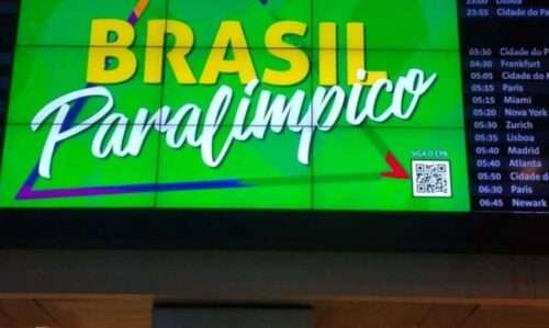 paralimpiada painel aeroporto
